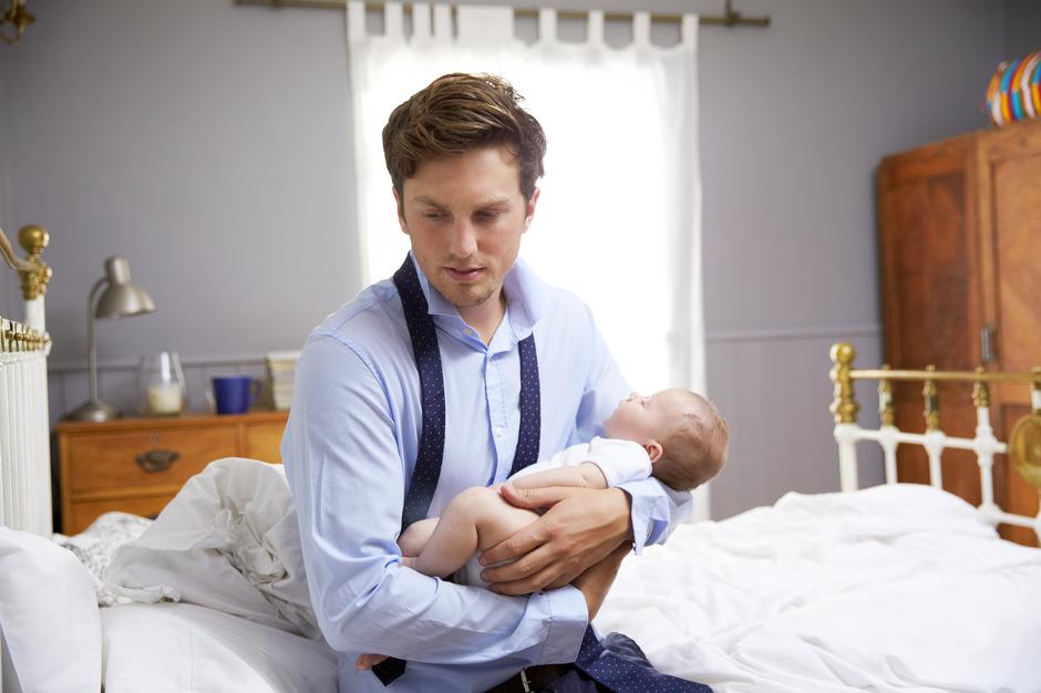 tata, beba, novorođenče, depresija, stres | Author: Thinkstock
