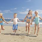 djeca sunce plaža